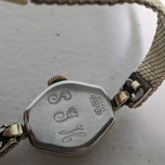 Benrus RARE Vintage 60s 14K Gold 20 Micron Plating Women's Watch - Working Watches